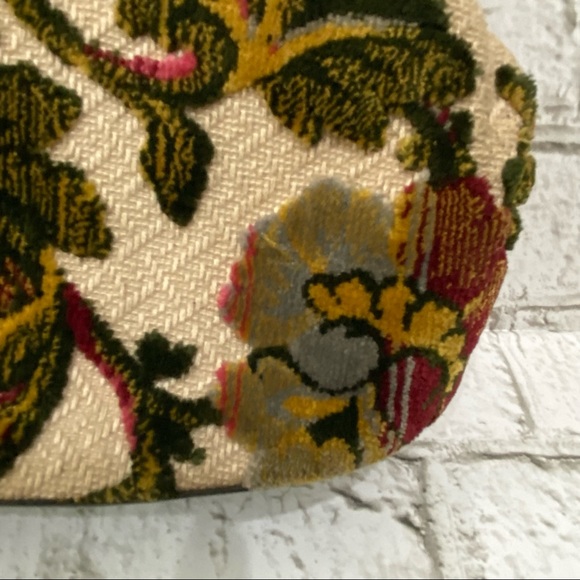 Vintage Chenille Tapestry Floral Clutch Handbag - Picture 5 of 13